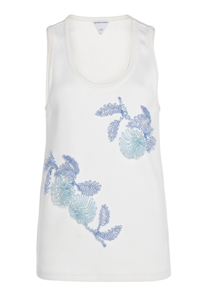 Bottega Veneta Beaded Cotton Tank Top - Moda Operandi