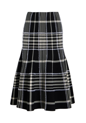 Brandon Maxwell The Rory Plaid-Jacquard Midi Skirt - Moda Operandi