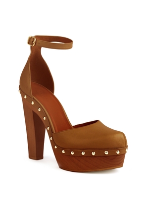 Chloé Lola Studded Leather Platform Sandals - Moda Operandi