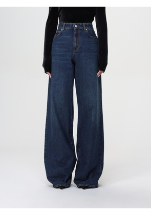 Jeans MCQUEEN Woman color Denim