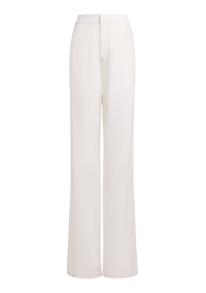 ALAÏA Fluid Wool-Blend Straight-Leg Pants - Moda Operandi