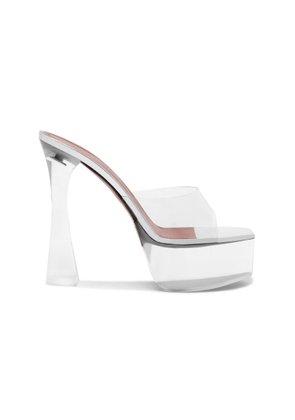 Amina Muaddi Dalida PVC Platform Mules - Moda Operandi