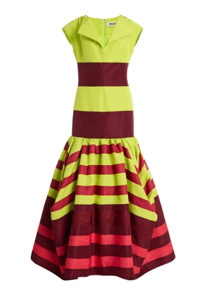 Christopher John Rogers Colorblocked Silk Umbrella Gown - Moda Operandi