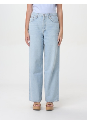 Jeans AGOLDE Woman color Sky Blue