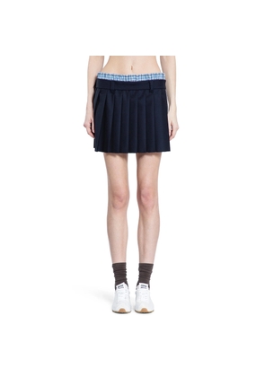 Pleated Batavia Mini Skirt