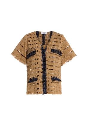 Busayo Lara Openwork Cotton Top - Moda Operandi