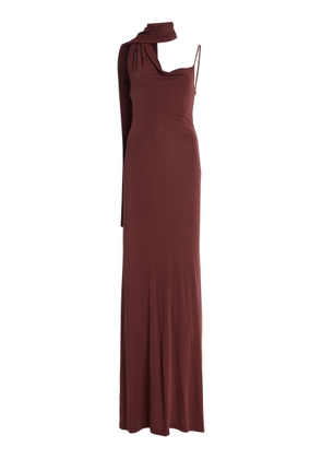 Aya Muse Wisp Draped Stretch-Jersey Maxi Dress - Moda Operandi
