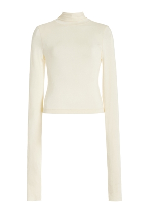 Éterne Cropped Jersey Turtleneck Top - Moda Operandi