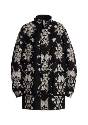 Giambattista Valli Embroidered Gabardine Parka - Moda Operandi