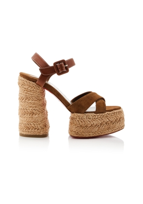 Christian Louboutin Super Calakala 130mm Suede Platform Sandals - Moda Operandi