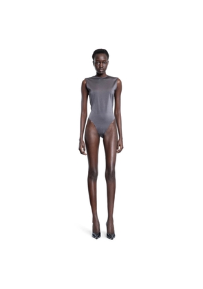 MUGLER WOMAN GREY BODYSUITS
