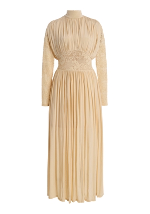 Zimmermann Rebellion Lace-Detailed Jersey Maxi Dress - Moda Operandi