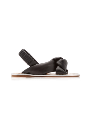 Miu Miu Puffy Leather Sandals - Moda Operandi