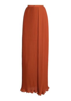 Elie Saab Plissé Chiffon Maxi Skirt - Moda Operandi