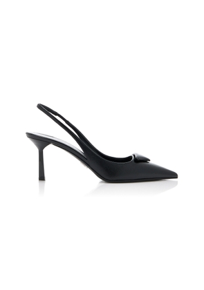 Prada Leather Slingback Pumps - Moda Operandi