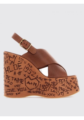 Heeled Sandal CHLOÉ Woman color Brown