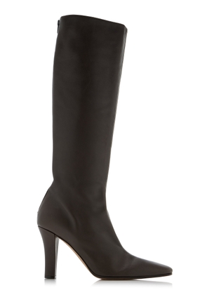 The Row Mona Leather Knee Boots - Moda Operandi
