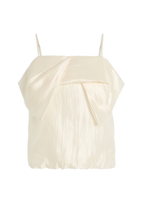 THE GARMENT Porcha Draped Taffeta Top - Moda Operandi