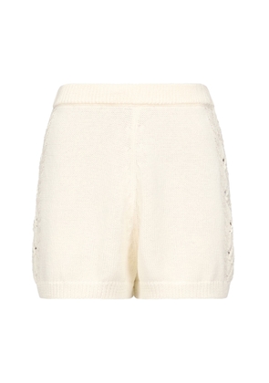 Loulou de Saison Andel Shell Knit Cotton Shorts - Moda Operandi