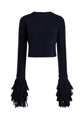 Etro Fringed Wool-Blend Cardigan - Moda Operandi