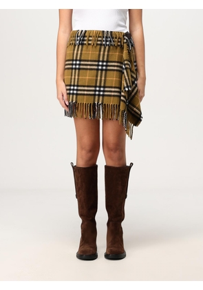 Skirt BURBERRY Woman color Mustard