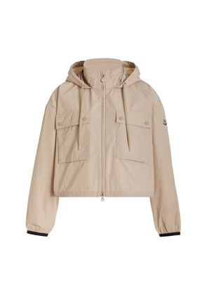 Moncler Leda Cropped Tech-Poplin Parka Jacket - Moda Operandi
