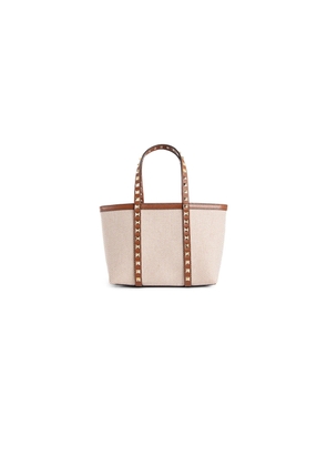 Rockstud canvas mini tote bag