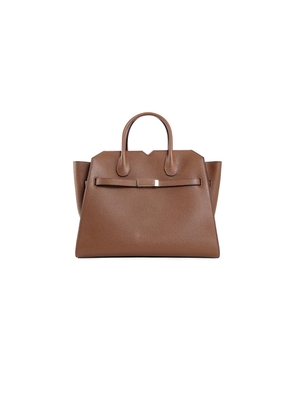 VALEXTRA WOMAN BROWN TOP HANDLE BAGS