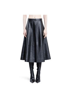 A-Line Skirt in Shiny Leather