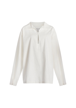 Victoria Beckham Wide-Collar Denim Top - Moda Operandi