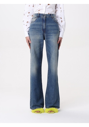 Jeans MSGM Woman color Denim