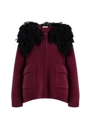 Diotima Fringed Merino Wool Bomber Jacket - Moda Operandi