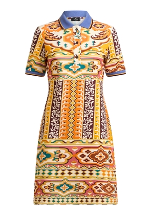 Etro Stretch-Cotton Polo Mini Dress - Moda Operandi