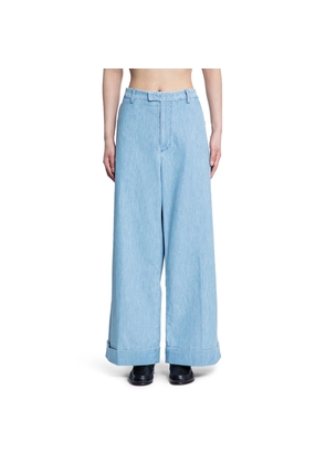 Cuffed Denim Trousers