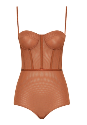Zimmermann Rebellion Corseted Mesh Bodysuit - Moda Operandi