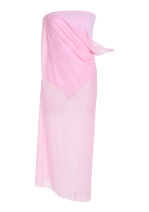 Courrèges Single-Sleeve Glass Jersey Dress - Moda Operandi