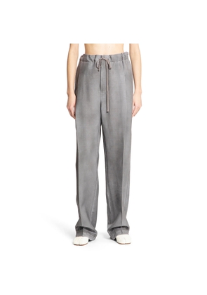 Wool Mohair Drawstring Pants