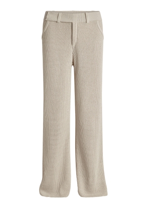 Aya Muse Vena Low-Rise Knit Cotton-Blend Pants - Moda Operandi