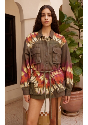 ALÉMAIS Marilyn Tie-Dyed Denim Jacket - Moda Operandi