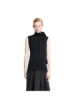 Sleeveless scarf knit top