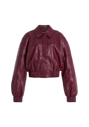ROTATE Faux Leather Bomber Jacket - Moda Operandi
