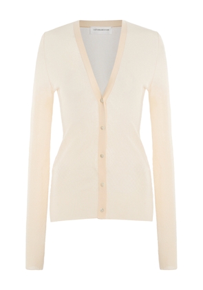 Victoria Beckham Fine-Knit Cotton-Blend Cardigan - Moda Operandi