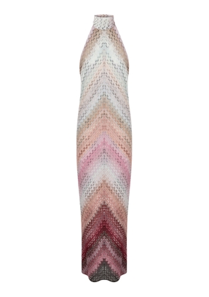 Missoni Staggered Lurex Raschel Halter Dress - Moda Operandi