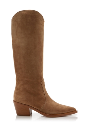 Gianvito Rossi Suede Western Boots - Moda Operandi