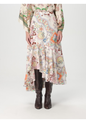 Skirt ETRO Woman color Yellow Cream