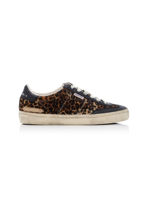 Golden Goose Soul-Star Leopard-Print Pony Hair Sneakers - Moda Operandi