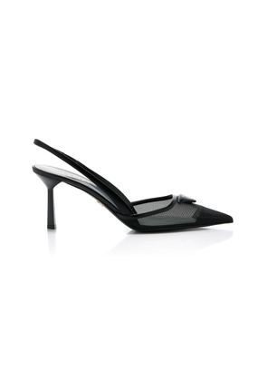 Prada Mesh Slingback Pumps - Moda Operandi