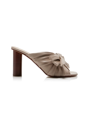 JW Anderson Bow-Detailed Leather Sandals - Moda Operandi