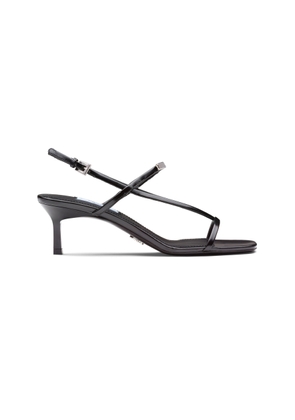Prada Brushed Leather Slingback Sandals - Moda Operandi