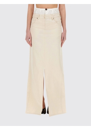 Skirt MAISON MARGIELA Woman color Yellow Cream